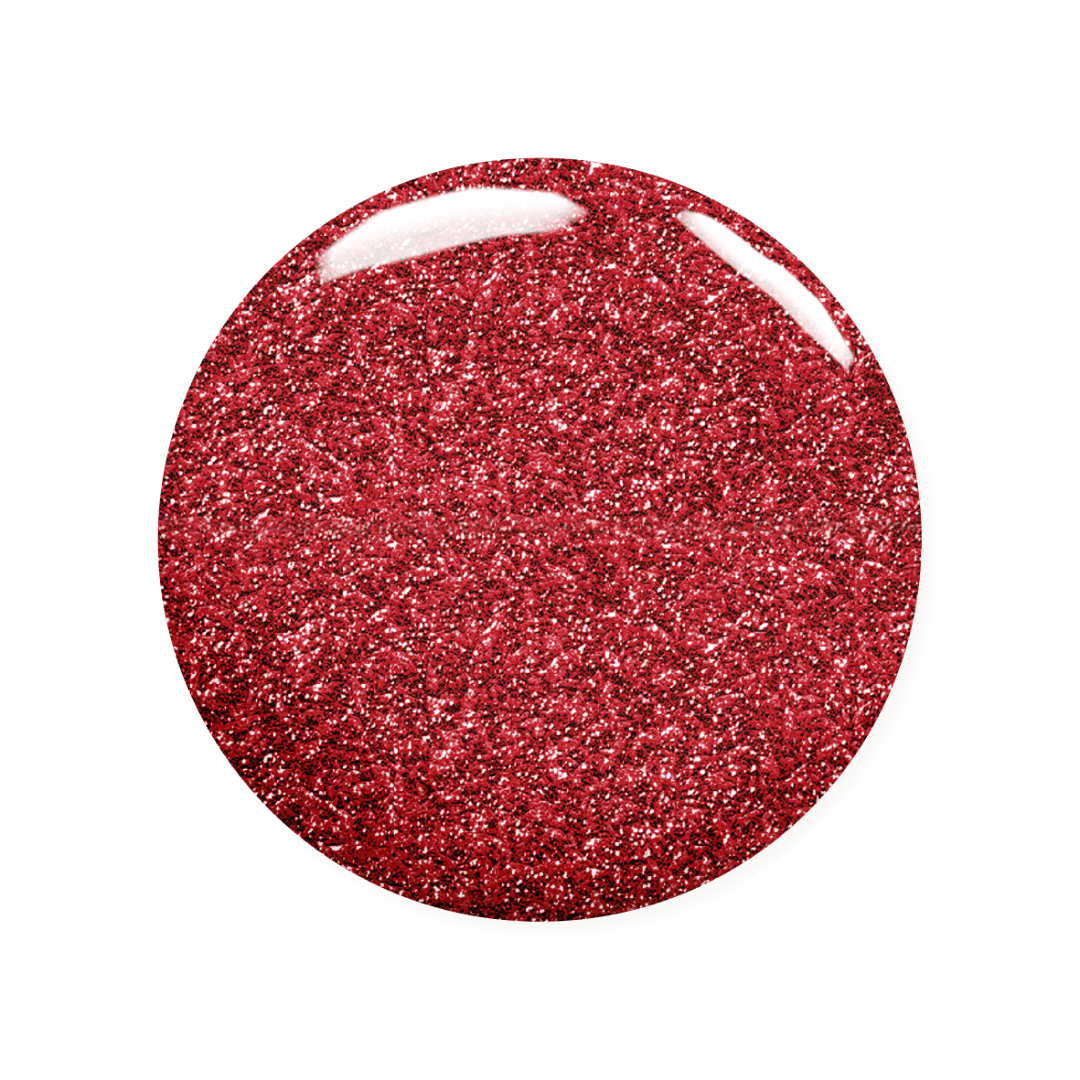 RED GLITTER GEL NAIL POLISH - Freedom Flame - MADAM GLAM