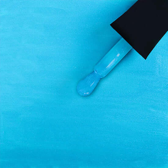 BLUE SPARKLE GEL NAIL POLISH - Aqua Shine - MADAM GLAM