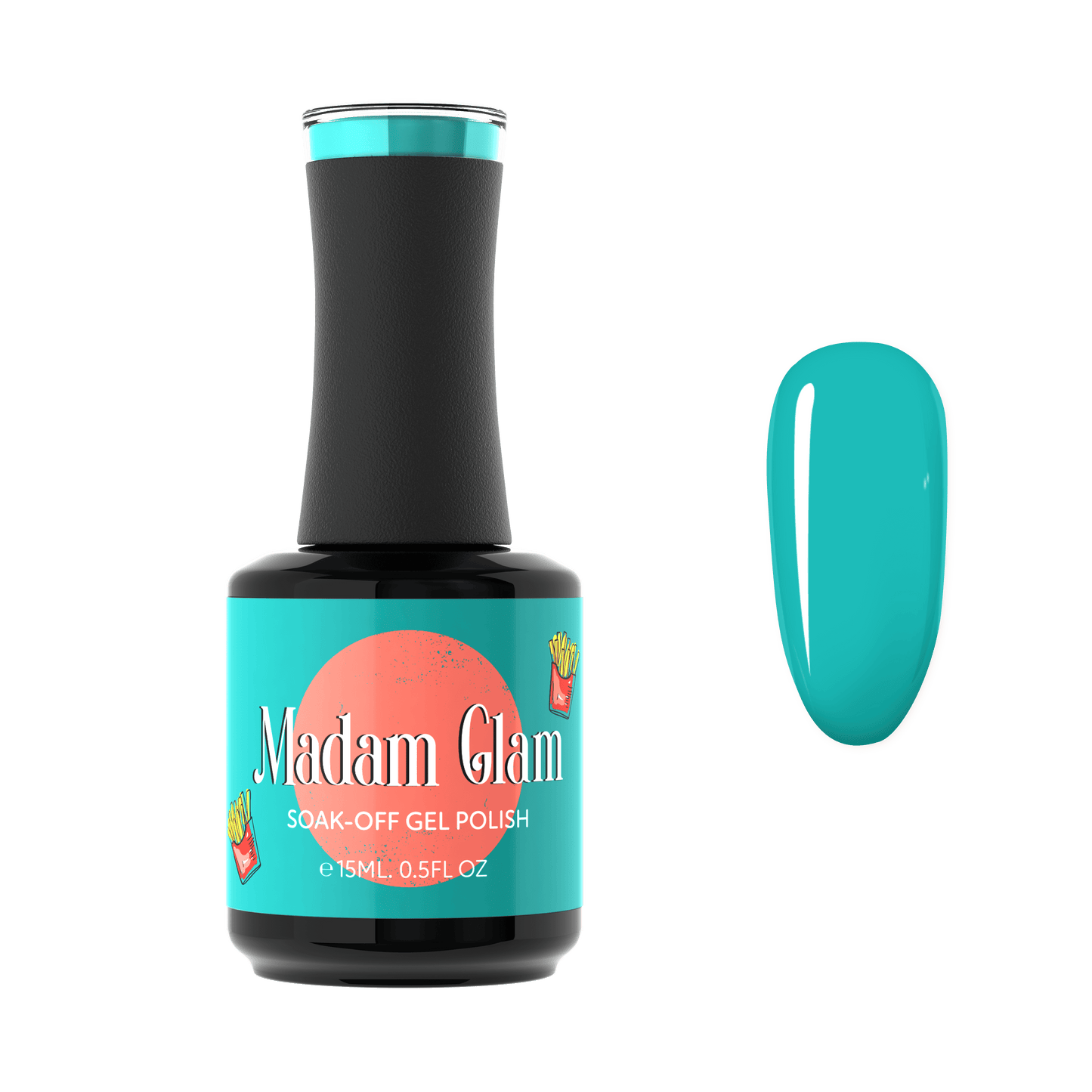TEAL GEL NAIL POLISH - Frosting Fun - MADAM GLAM