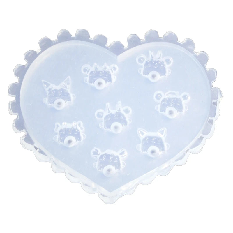 3D Silicone Nail Art Mold - Hearts, Bows, Flowers
