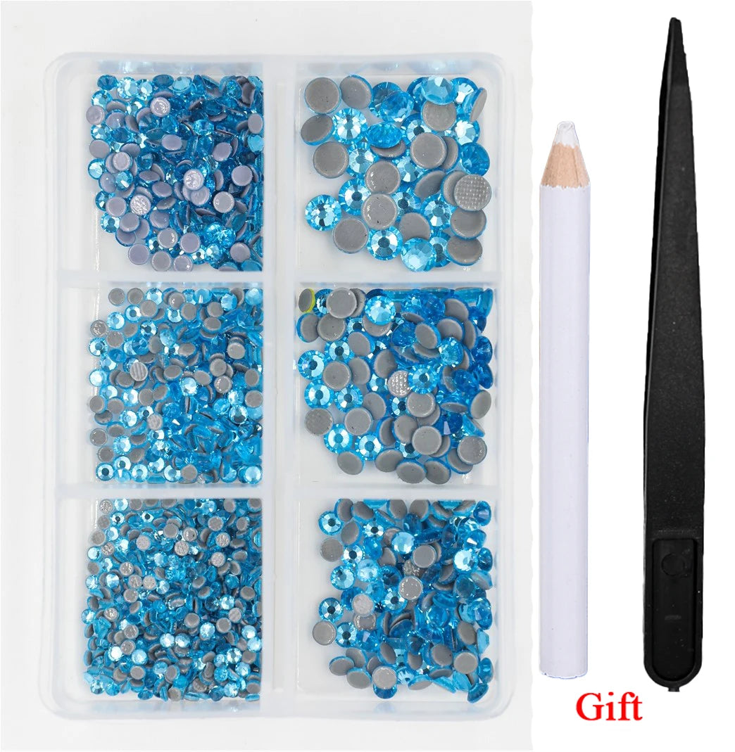 Opal Glass Crystal Rhinestones – 3D Nail Art Set