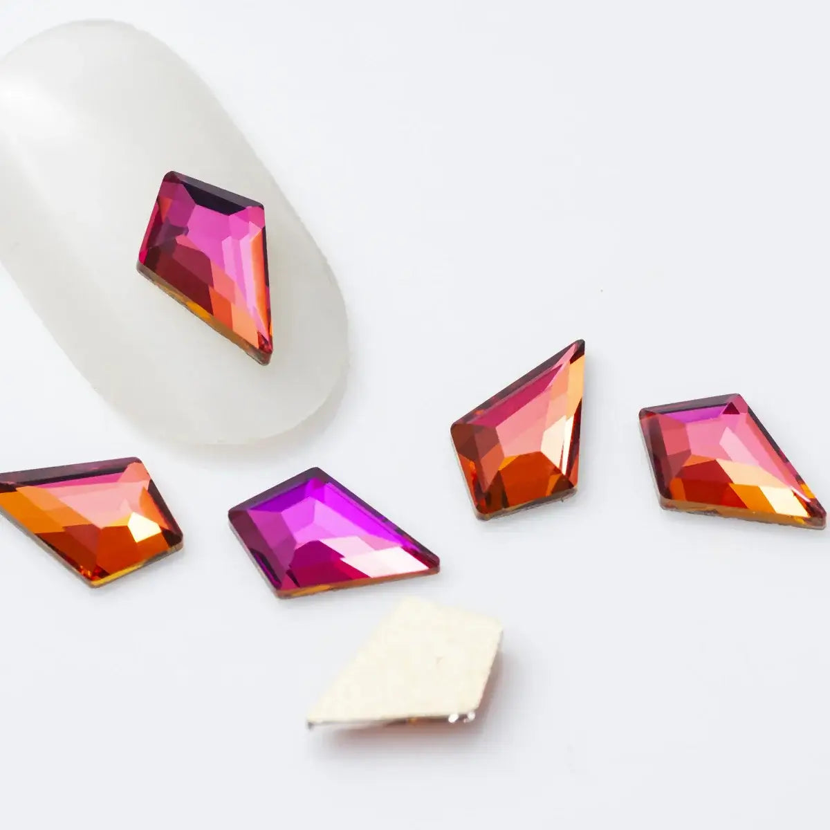 Arrow Shape Nail Art Rhinestones - Colorful 3D Gems