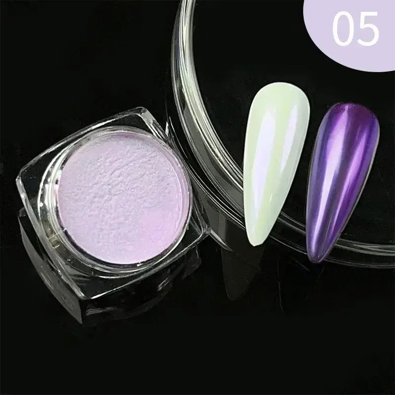 Nail Mirror Glitter Powder Metallic