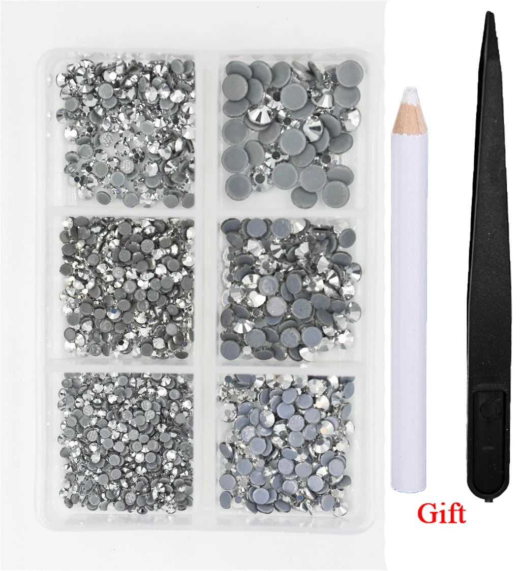 Opal Glass Crystal Rhinestones – 3D Nail Art Set