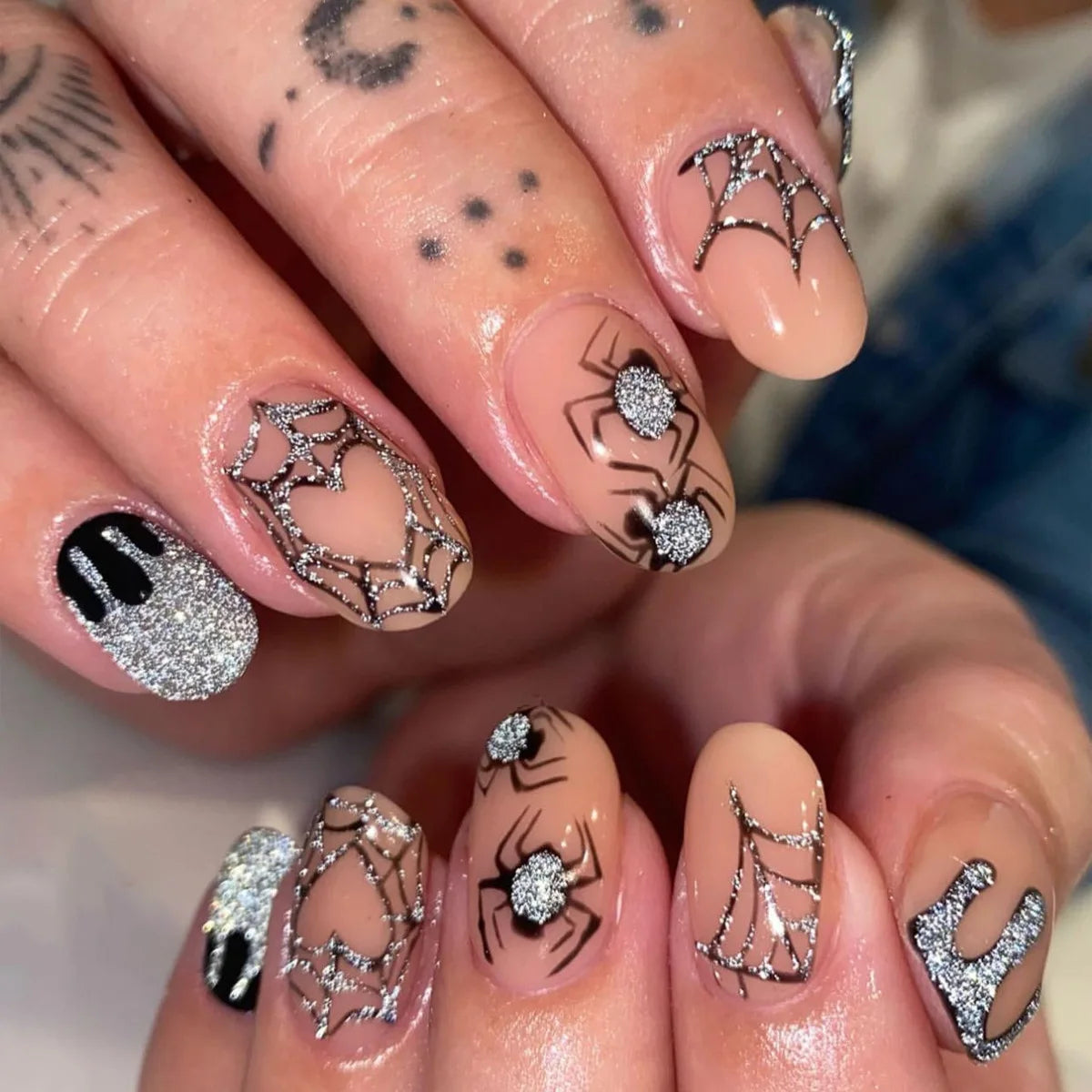 Nightmare Before Christmas Press On Nails - 24 Pcs.