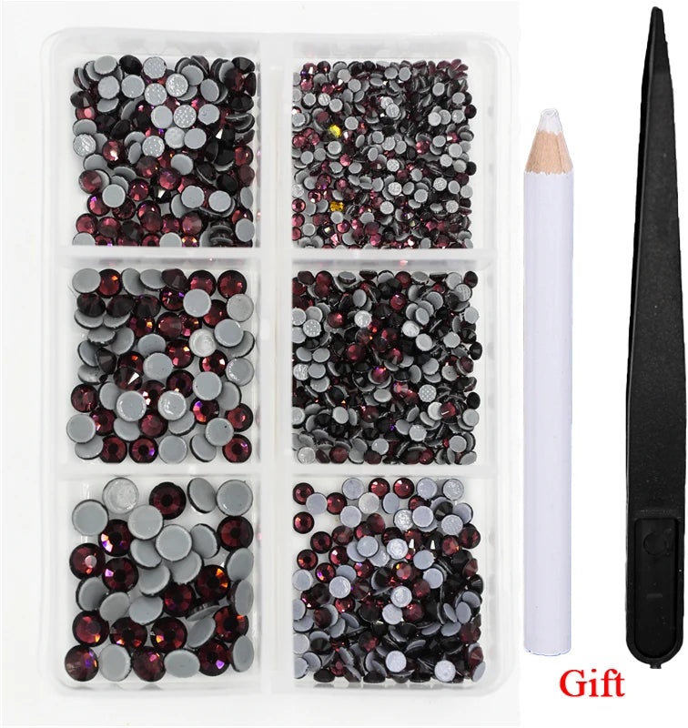 Opal Glass Crystal Rhinestones – 3D Nail Art Set