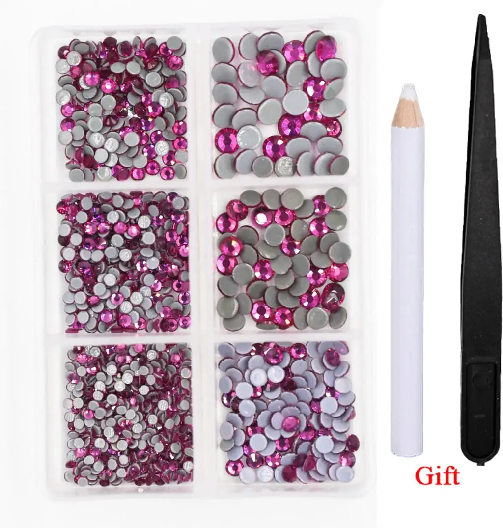 Opal Glass Crystal Rhinestones – 3D Nail Art Set