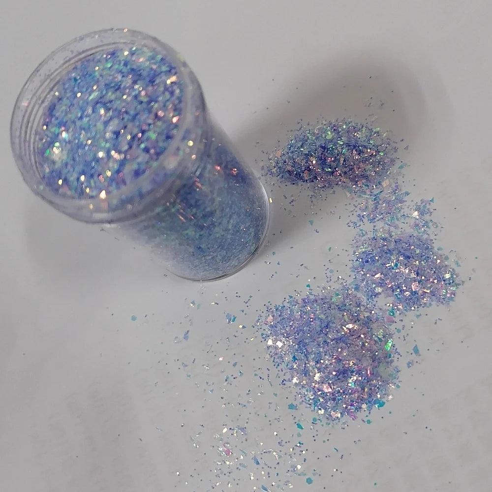 1 Box Aurora Glitter Opal Flakes – Iridescent Sequins Nail Art Powder for Mermaid Nails