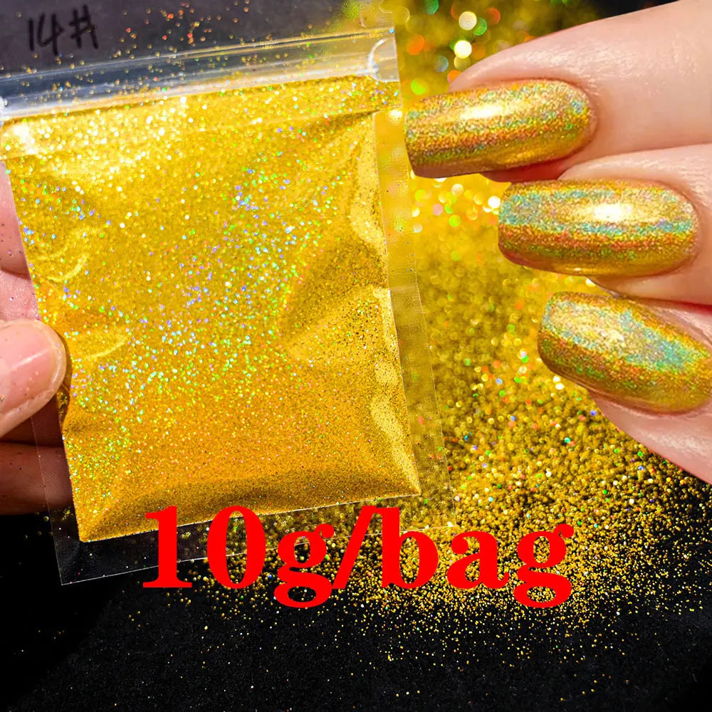 Glow in the Dark - Holographic Sugar Nail Powder 10g