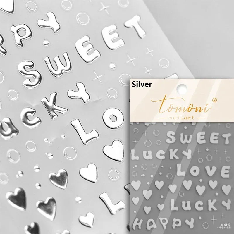 Elegant French Ice Crystal Jelly Nail Stickers