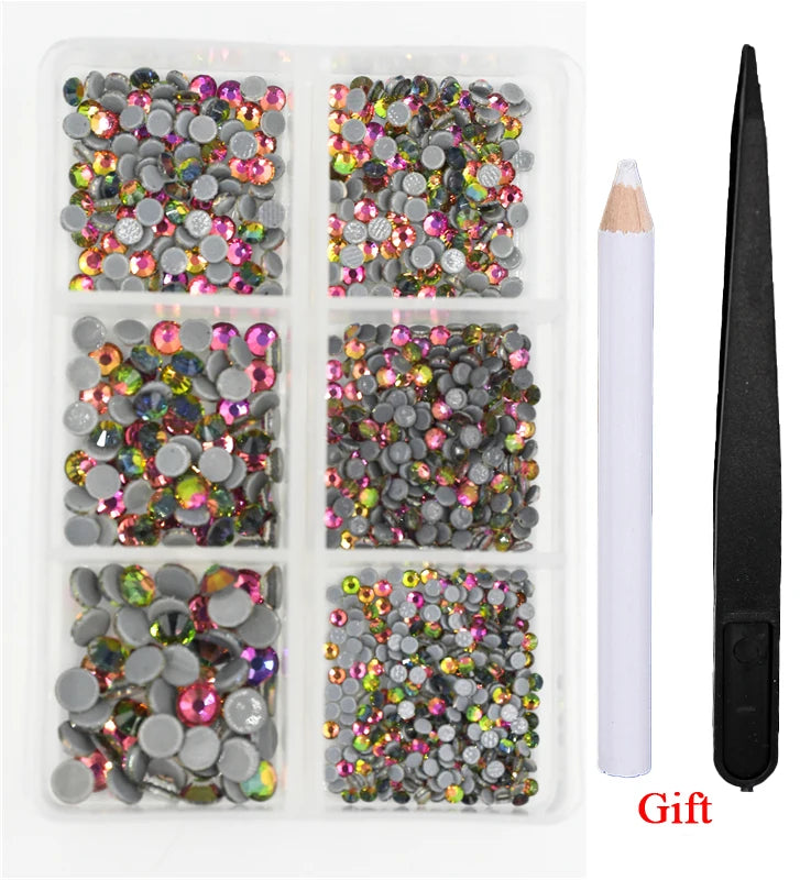 Opal Glass Crystal Rhinestones – 3D Nail Art Set