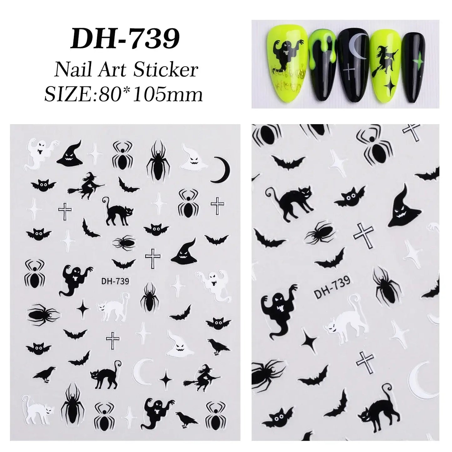 Halloween Spider Web Nail Art Stickers | Spooky Nails