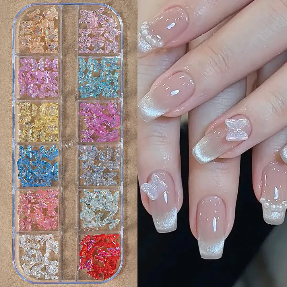 Crystal Nail Rhinestones 12 Grid - Mixed Shapes & Sizes