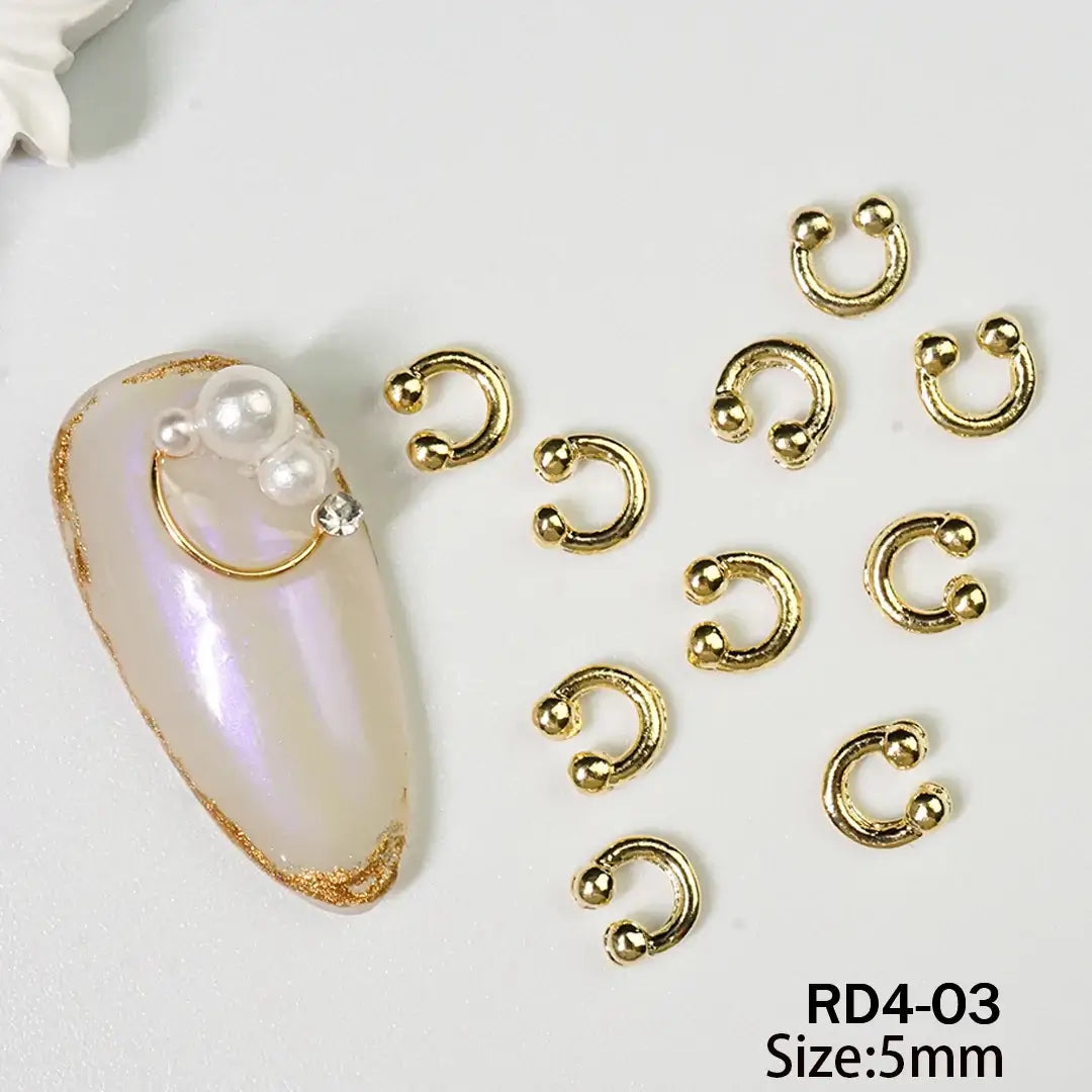 Nail Piercing Charms – Smiles Metal Alloy Rhinestones