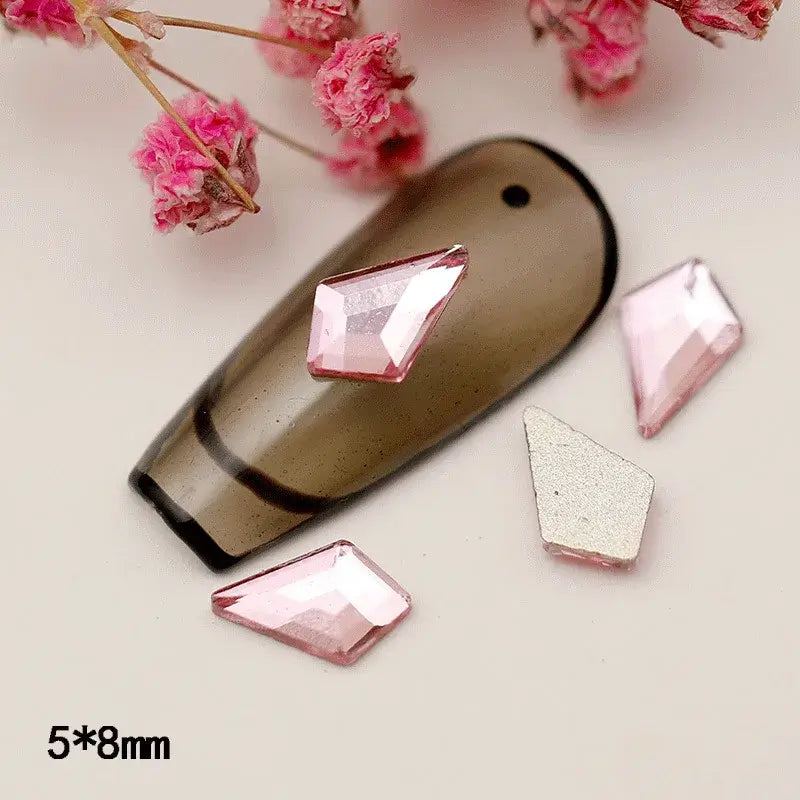 Arrow Shape Nail Art Rhinestones - Colorful 3D Gems