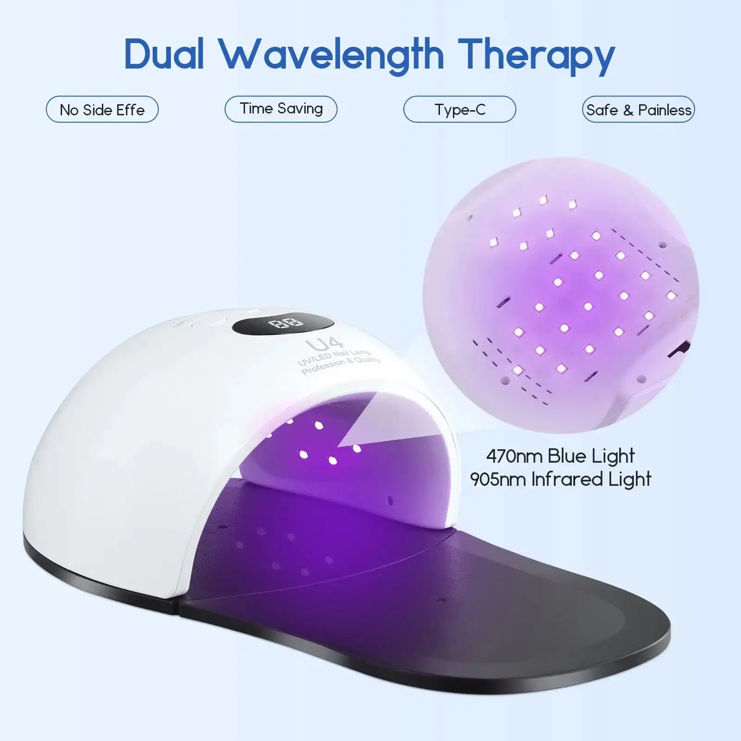 UV Light for Pedicure – Professional UV Lamp Dryer for Toes