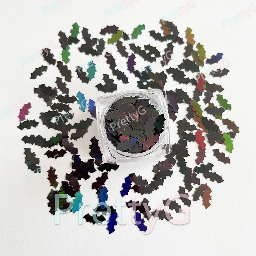 Big Bat Halloween Glitter – Holographic Nail Art Sequins