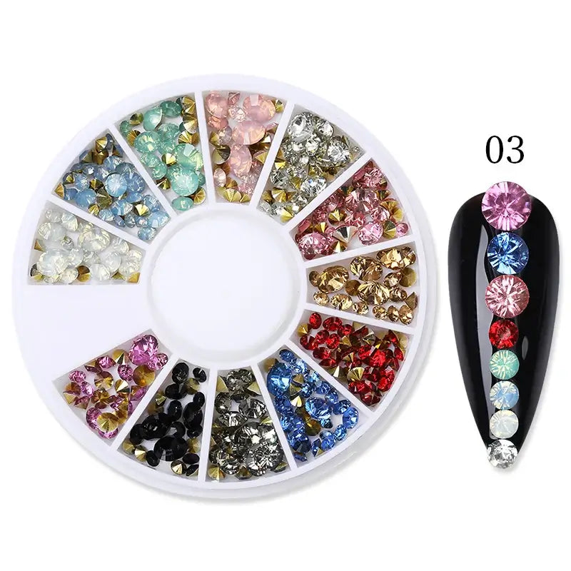 Caviar Beads Nail Jewels – Pearls & Rhinestones