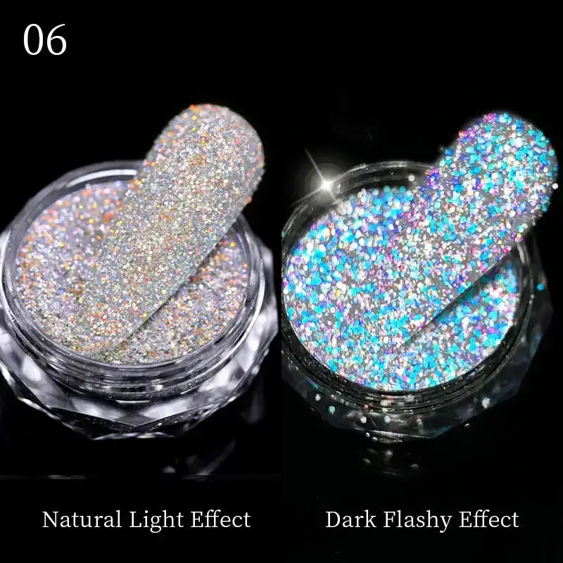 Nail Mirror Glitter Powder Metallic