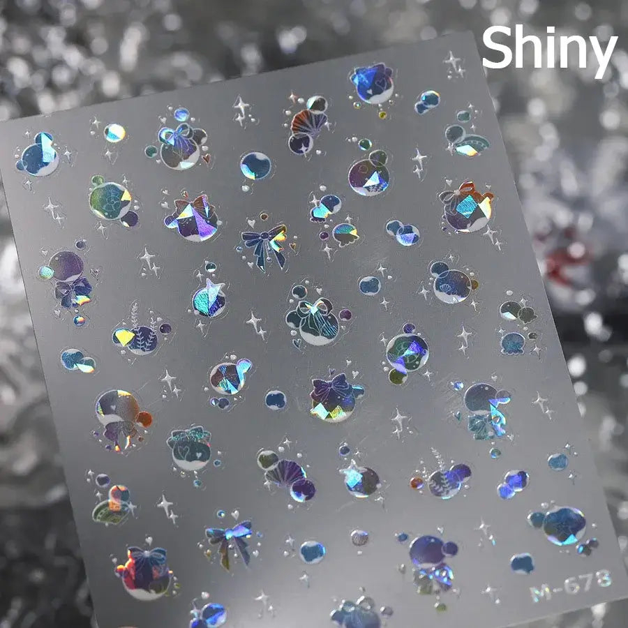 Cute Dolphin & Goldfish Jelly Nail Stickers