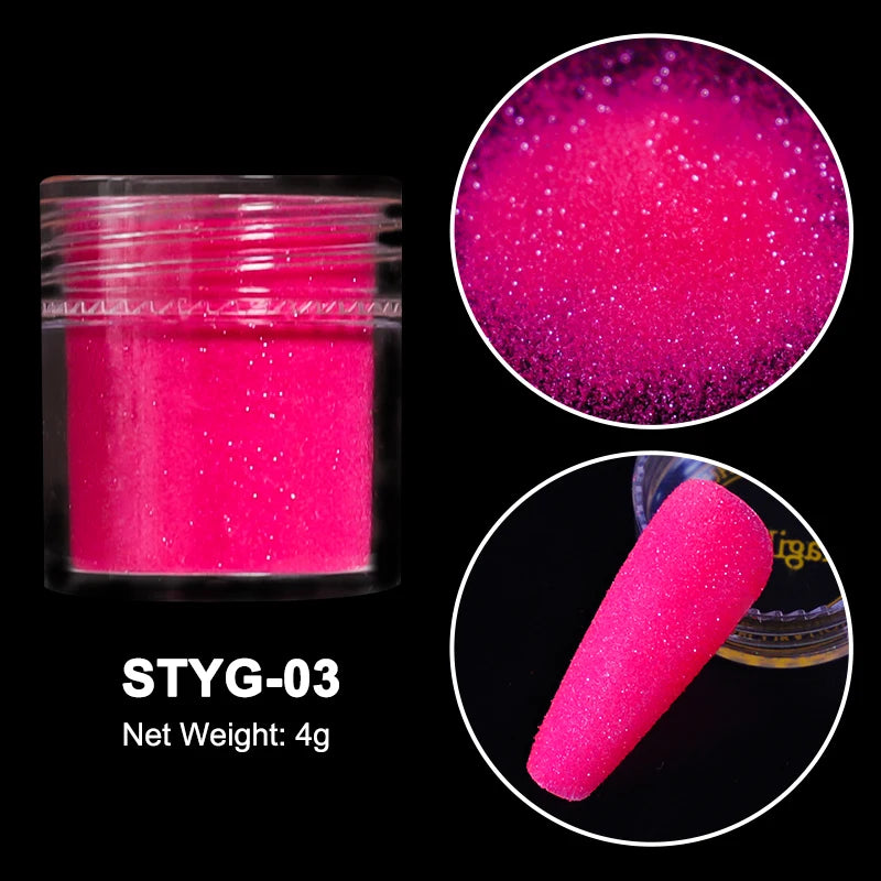 Neon Sugar Nail Glitter – Colorful Candy Coat Powder