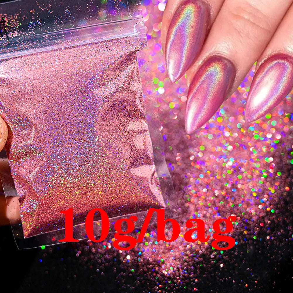 Glow in the Dark - Holographic Sugar Nail Powder 10g