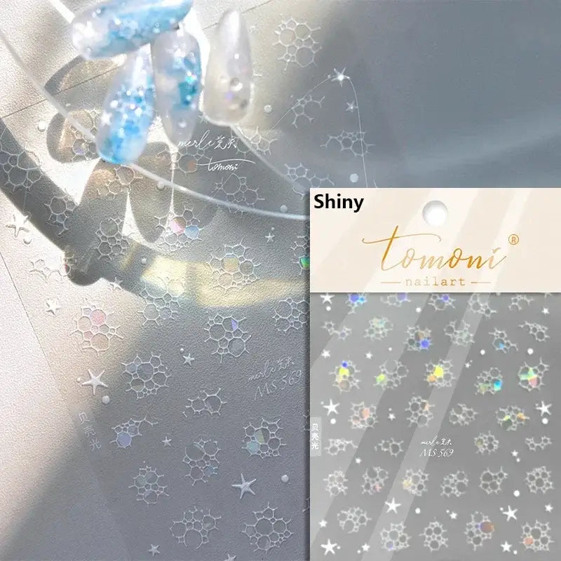 Cute Dolphin & Goldfish Jelly Nail Stickers