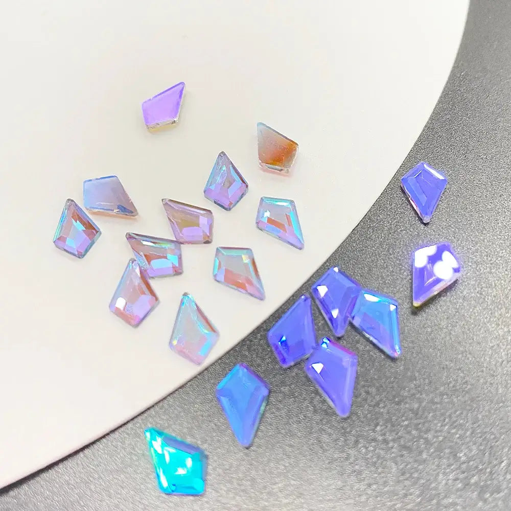 Arrow Shape Nail Art Rhinestones - Colorful 3D Gems