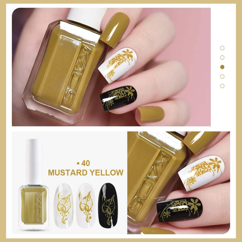 Nail Stamping Polish – Gold, Silver & Color Varnishes
