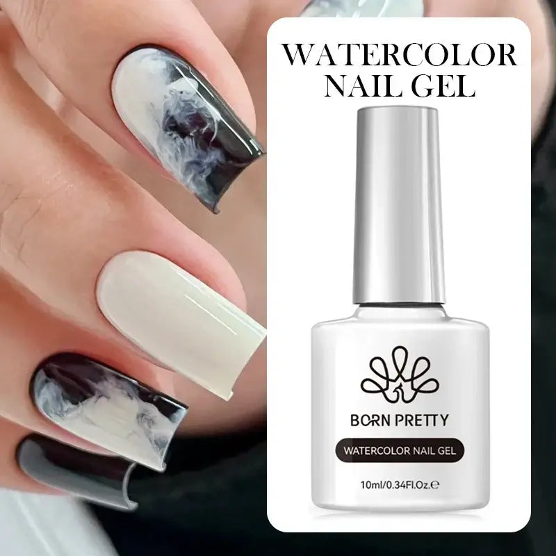 BORN PRETTY Clear Watercolor Nail Gel Polish