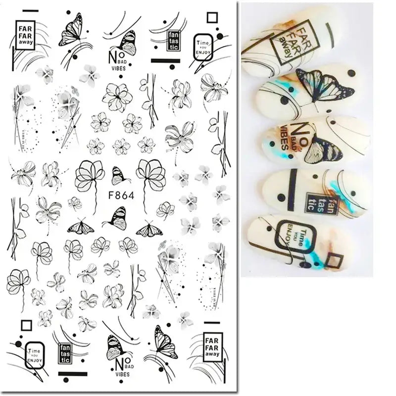 Nail Art Stickers – Self Adhesive
