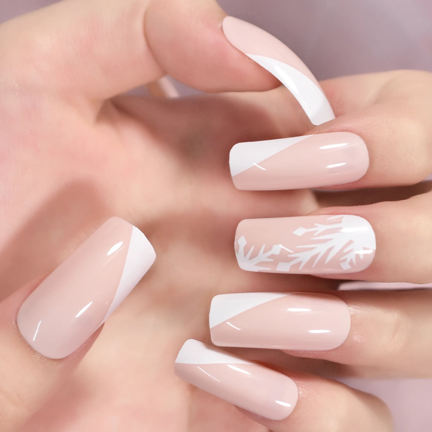Solid Color Press On Nails | Medium Square Reusable