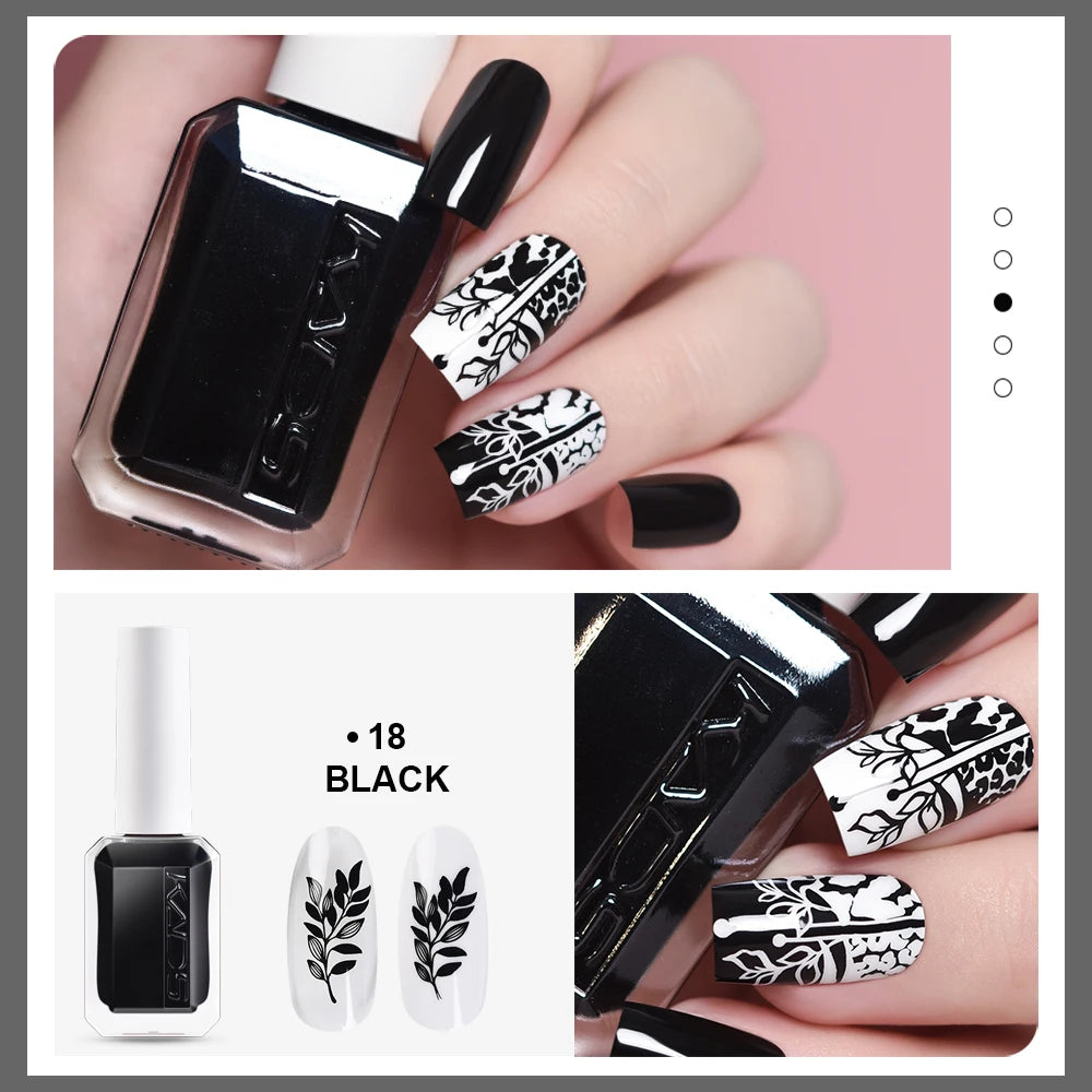 Nail Stamping Polish – Gold, Silver & Color Varnishes