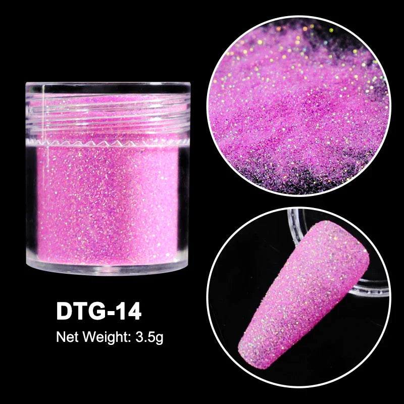 Neon Sugar Nail Glitter – Colorful Candy Coat Powder