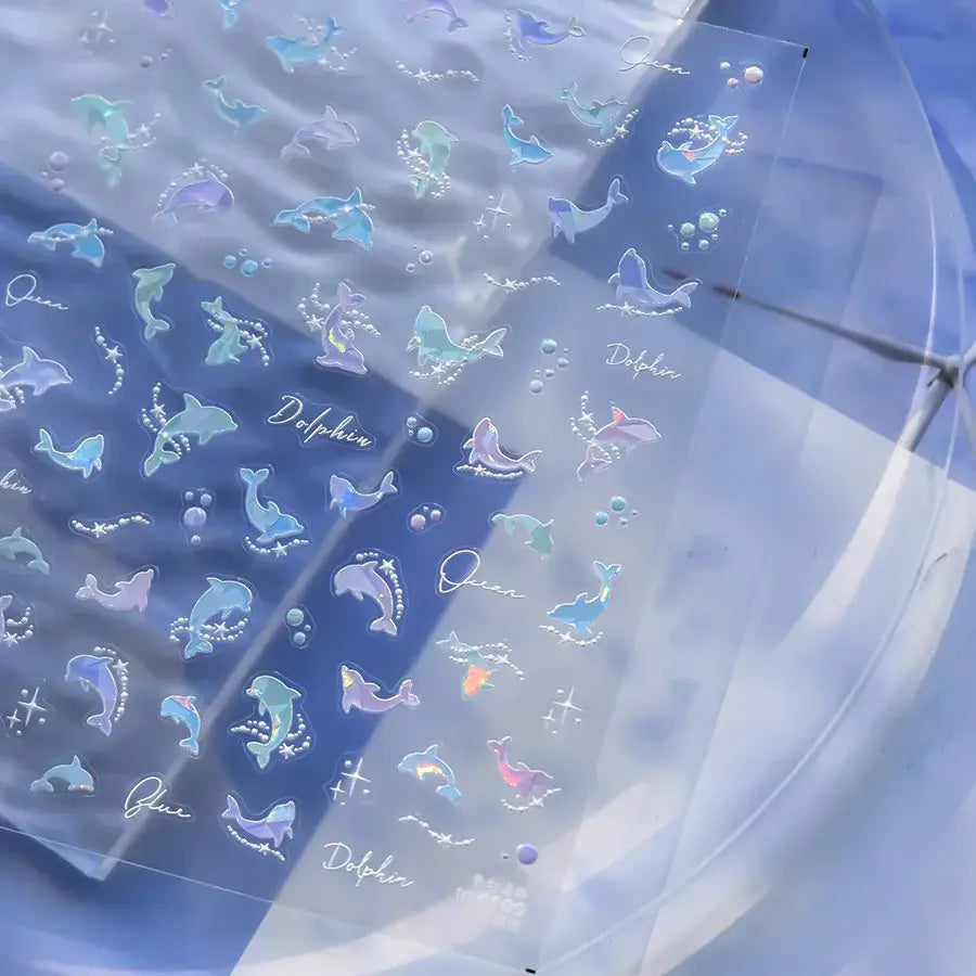 Beach Dreamy Jelly Nail Art Stickers – Water Bubble