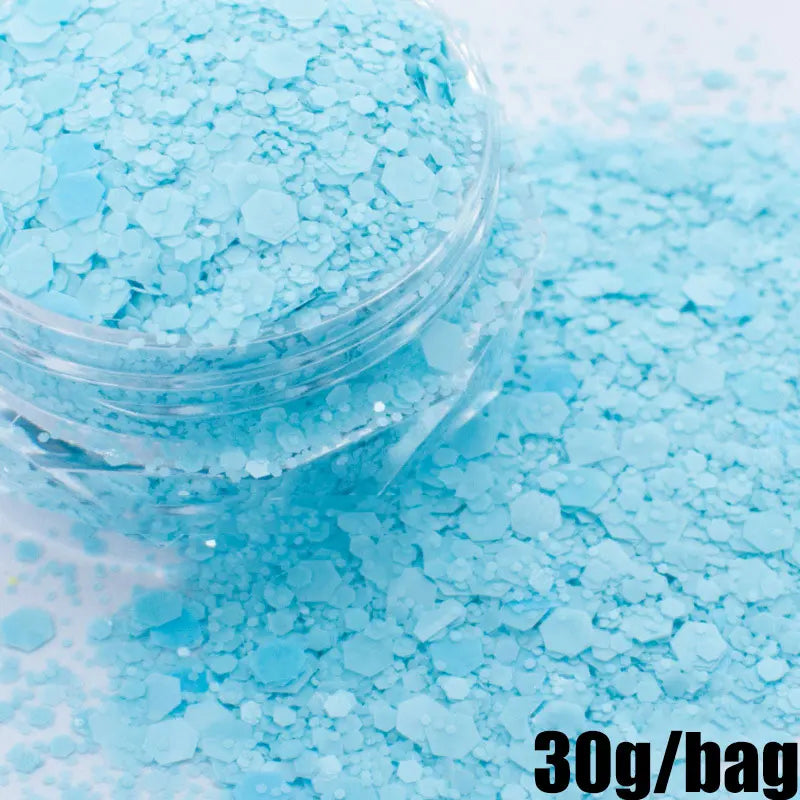 Macaron Nail Glitter Sequins