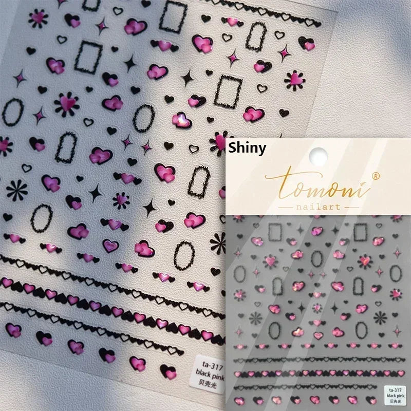 Elegant French Ice Crystal Jelly Nail Stickers