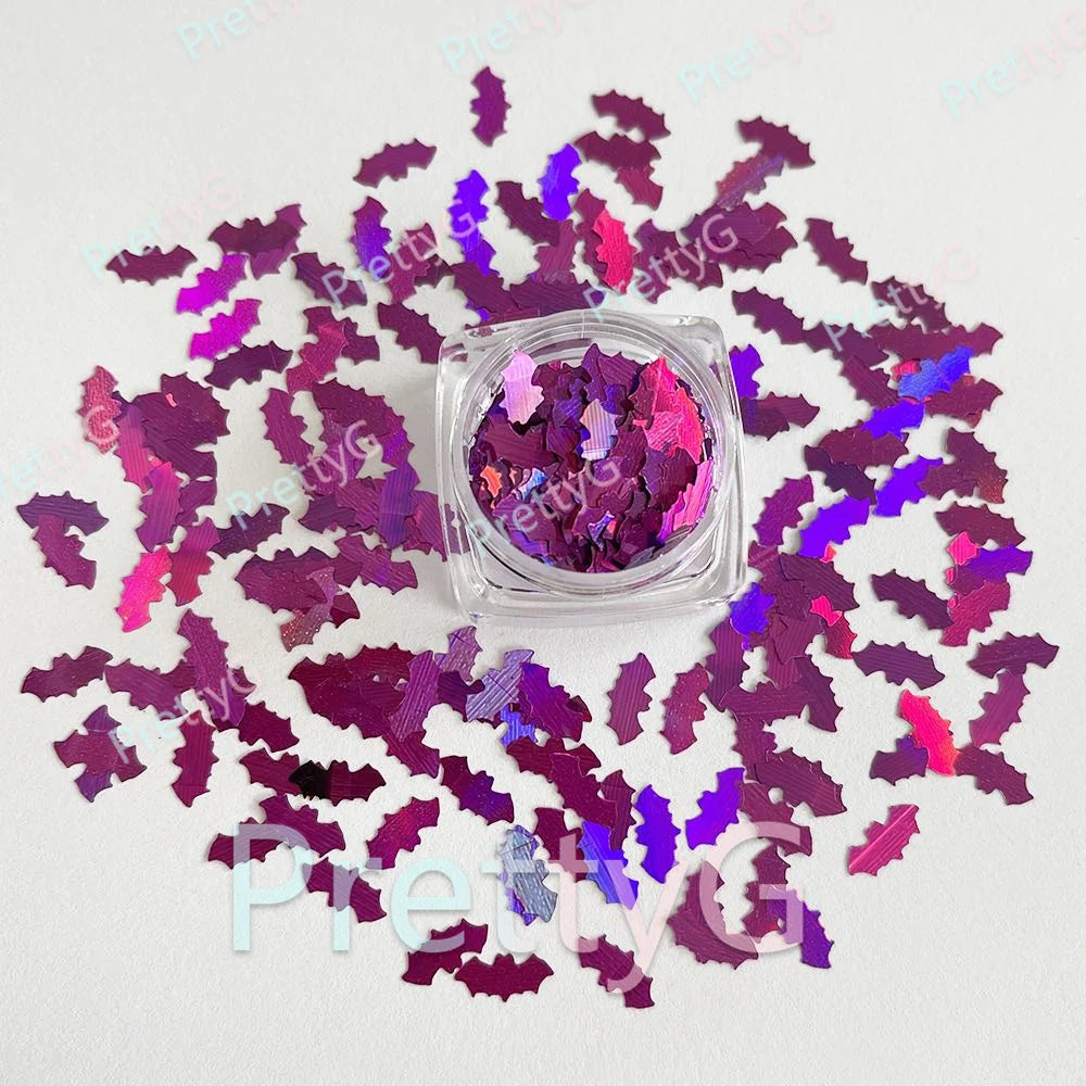Big Bat Halloween Glitter – Holographic Nail Art Sequins