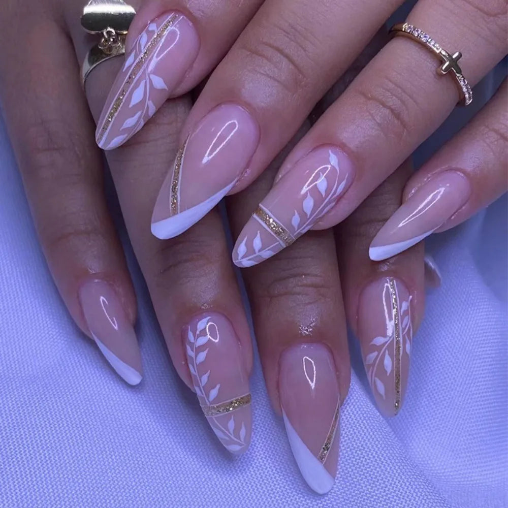 Almond Press-On Nails - Full Coverage (24 pcs)
