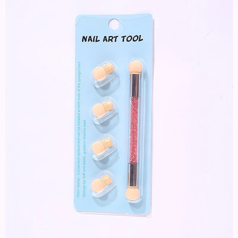 Double-Ended Nail Art Brush – Dotting & Gradient Pen