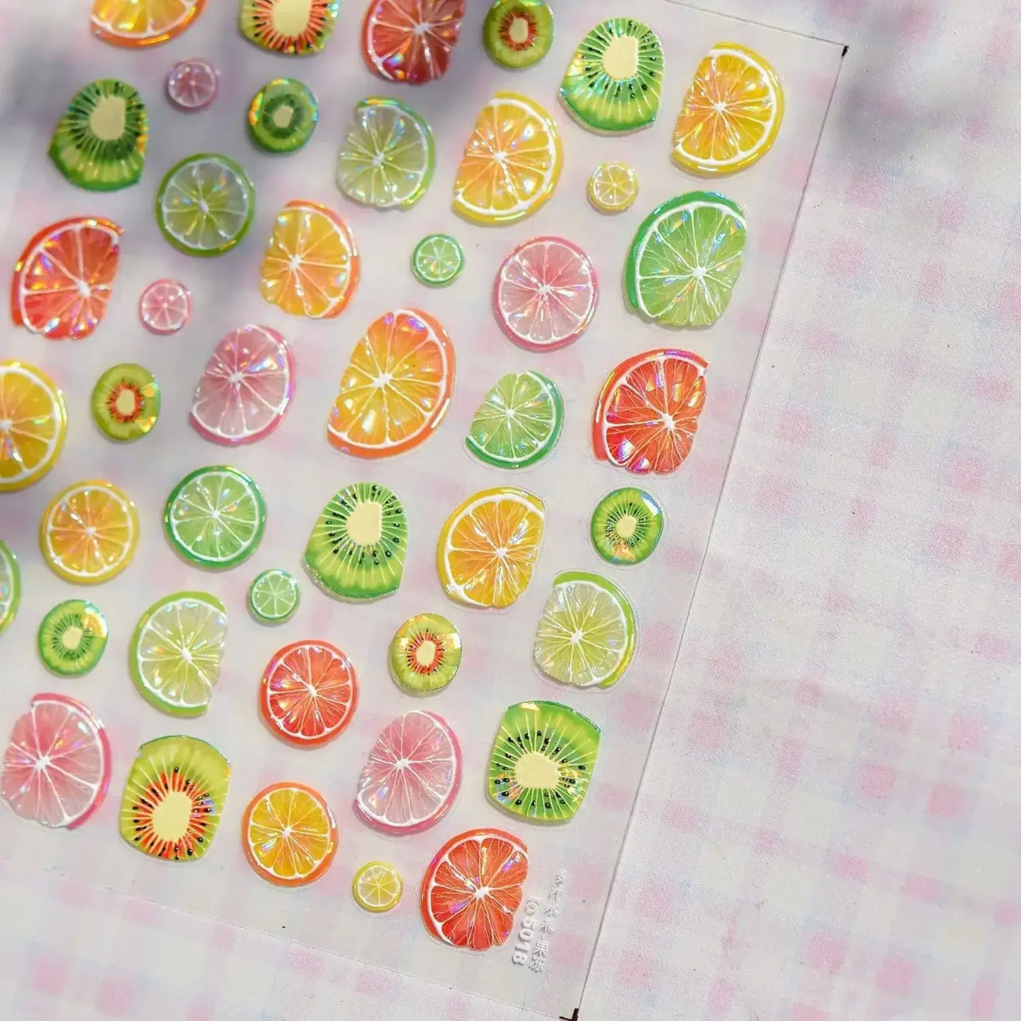 3D Fruit Nail Art Stickers – Summer Citrus Designs