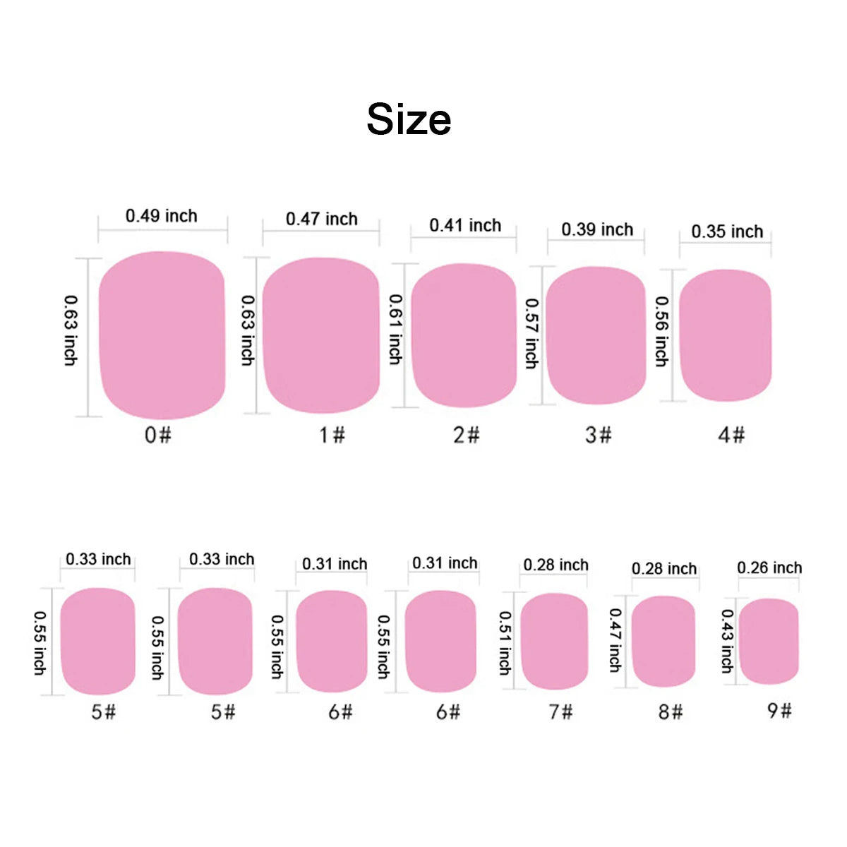 Mirror Chrome Press-On Nails – 24 Metallic Oval Tips