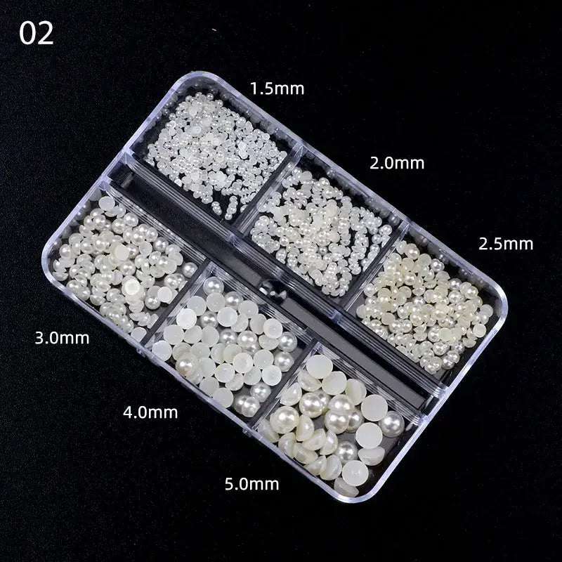 Caviar Beads Nail Jewels – Pearls & Rhinestones