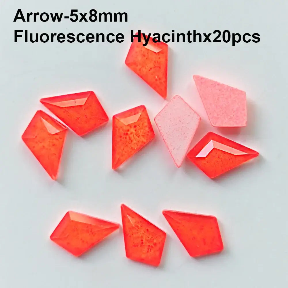 Arrow Shape Nail Art Rhinestones - Colorful 3D Gems
