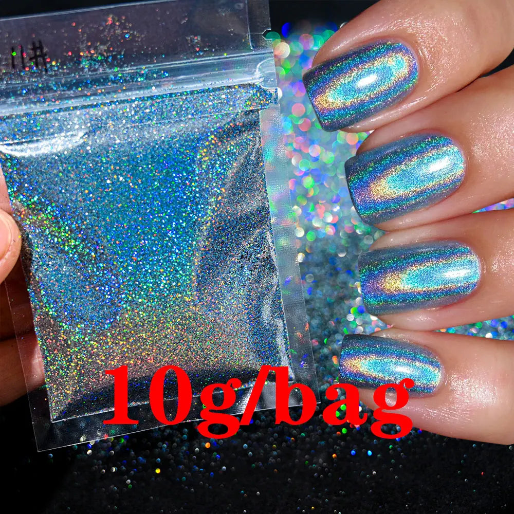 Glow in the Dark - Holographic Sugar Nail Powder 10g