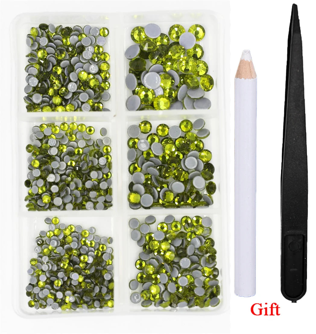 Opal Glass Crystal Rhinestones – 3D Nail Art Set