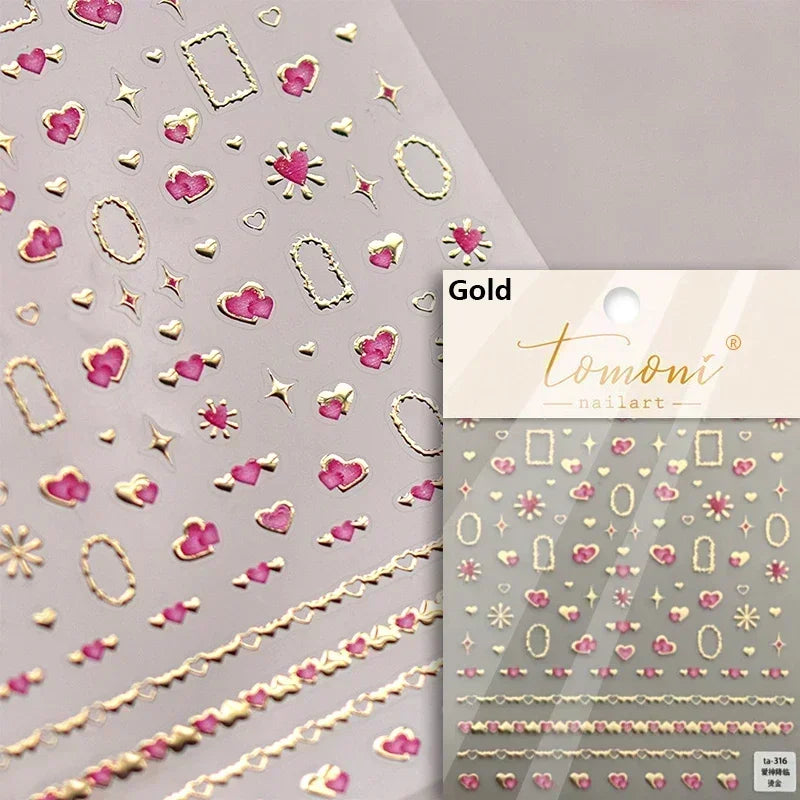 Elegant French Ice Crystal Jelly Nail Stickers