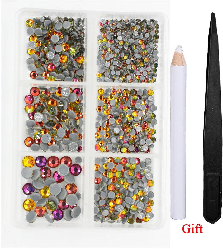 Opal Glass Crystal Rhinestones – 3D Nail Art Set