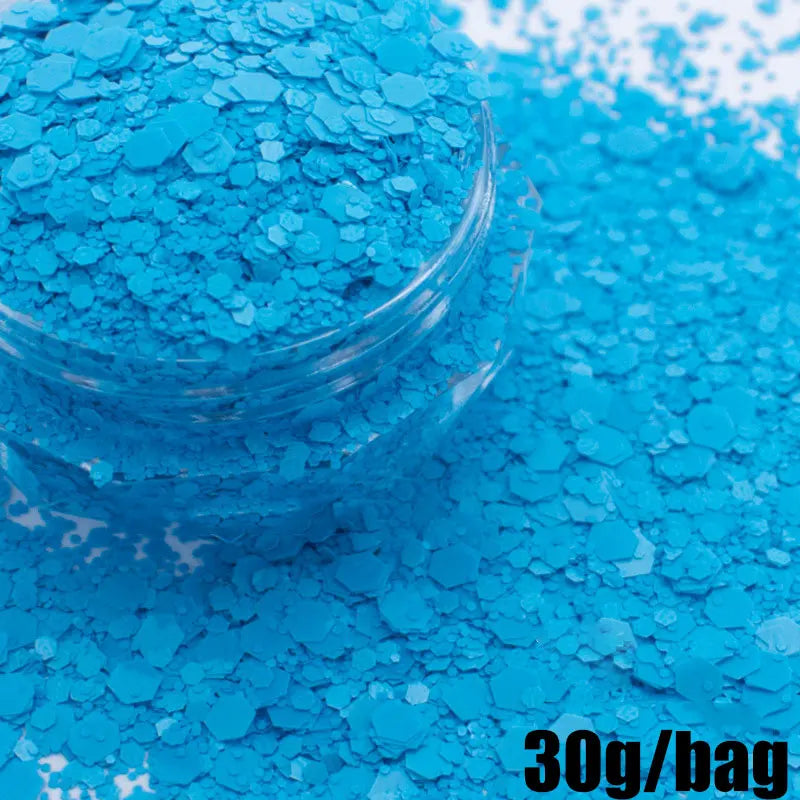 Macaron Nail Glitter Sequins