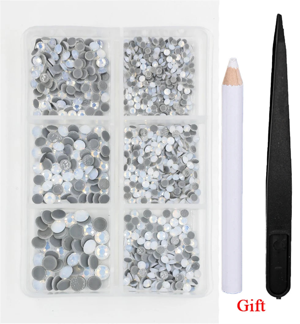Opal Glass Crystal Rhinestones – 3D Nail Art Set